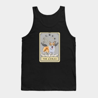 Corgi Dog Tarot Card, Corgi Lover Tank Top